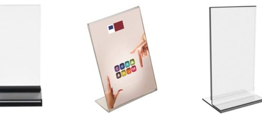 chevalet en plexiglas